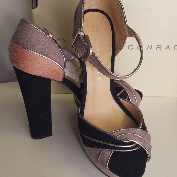 Lauren Conrad Dezi Peep Toe Heel Platform Shoe - Picture 2 of 10